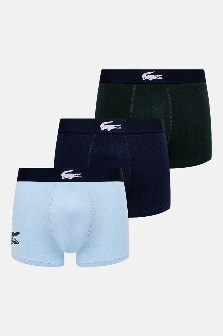 Lacoste bokserki 3-pack męskie kolor niebieski