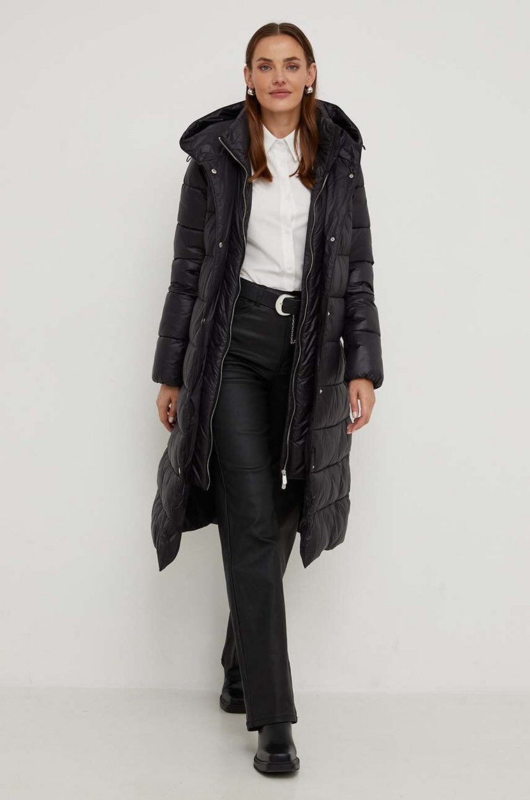 Answear Lab płaszcz damski kolor czarny zimowa