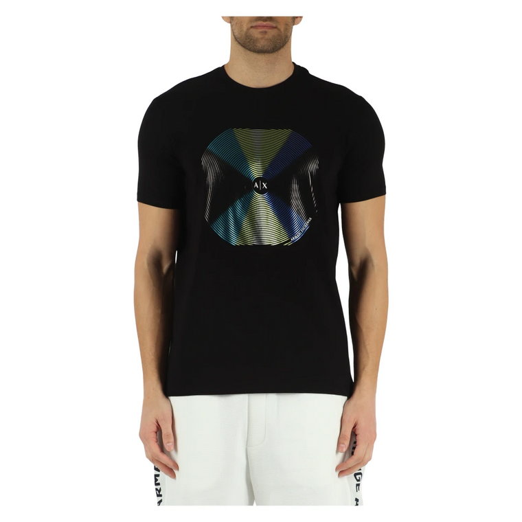 T-shirt slim fit z elastycznego bawełny Armani Exchange