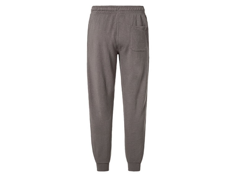 LIVERGY Spodnie dresowe męskie z bawełną organiczną (XL (56/58), Szary)