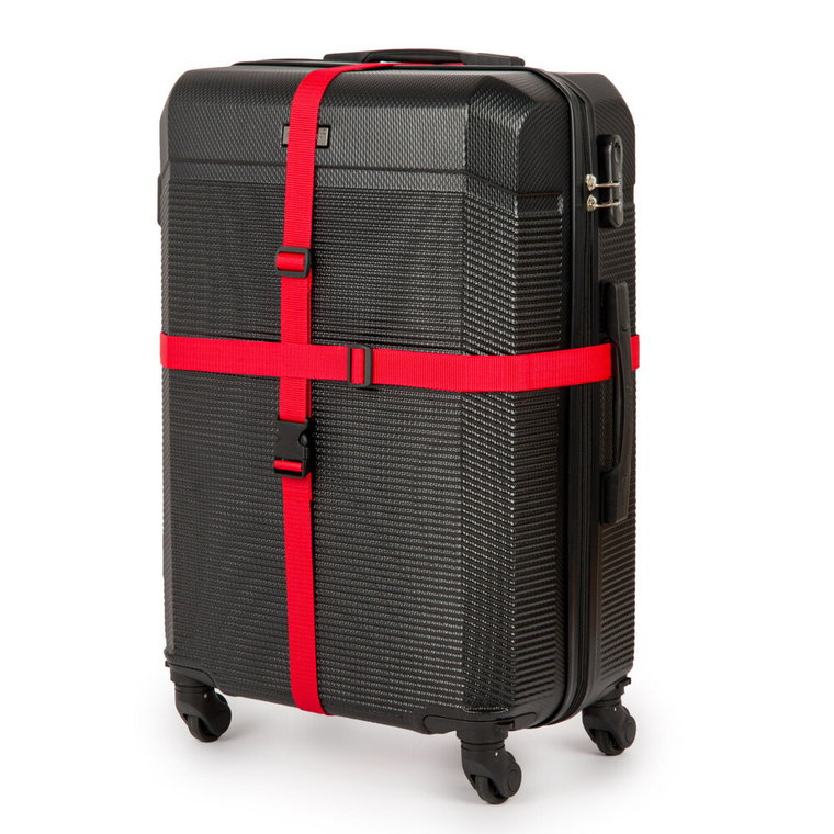 Pas bagażowy zabezpieczający do walizki SA56 czerwony