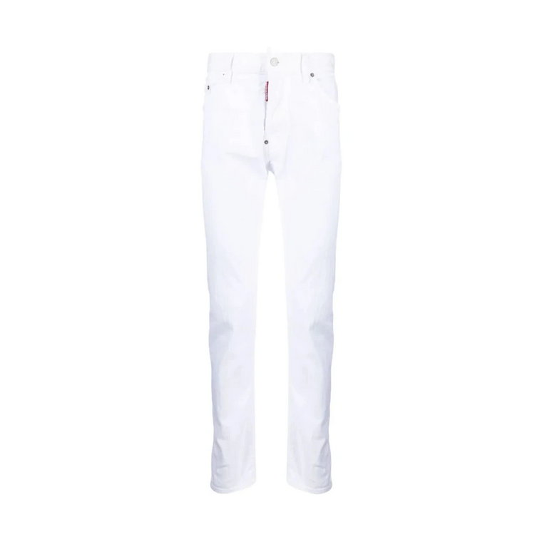 Białe Skinny Jeans Dsquared2