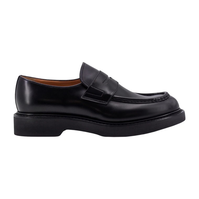 Czarne Buty Loafer z Wyhaftowanymi Profilami Church's