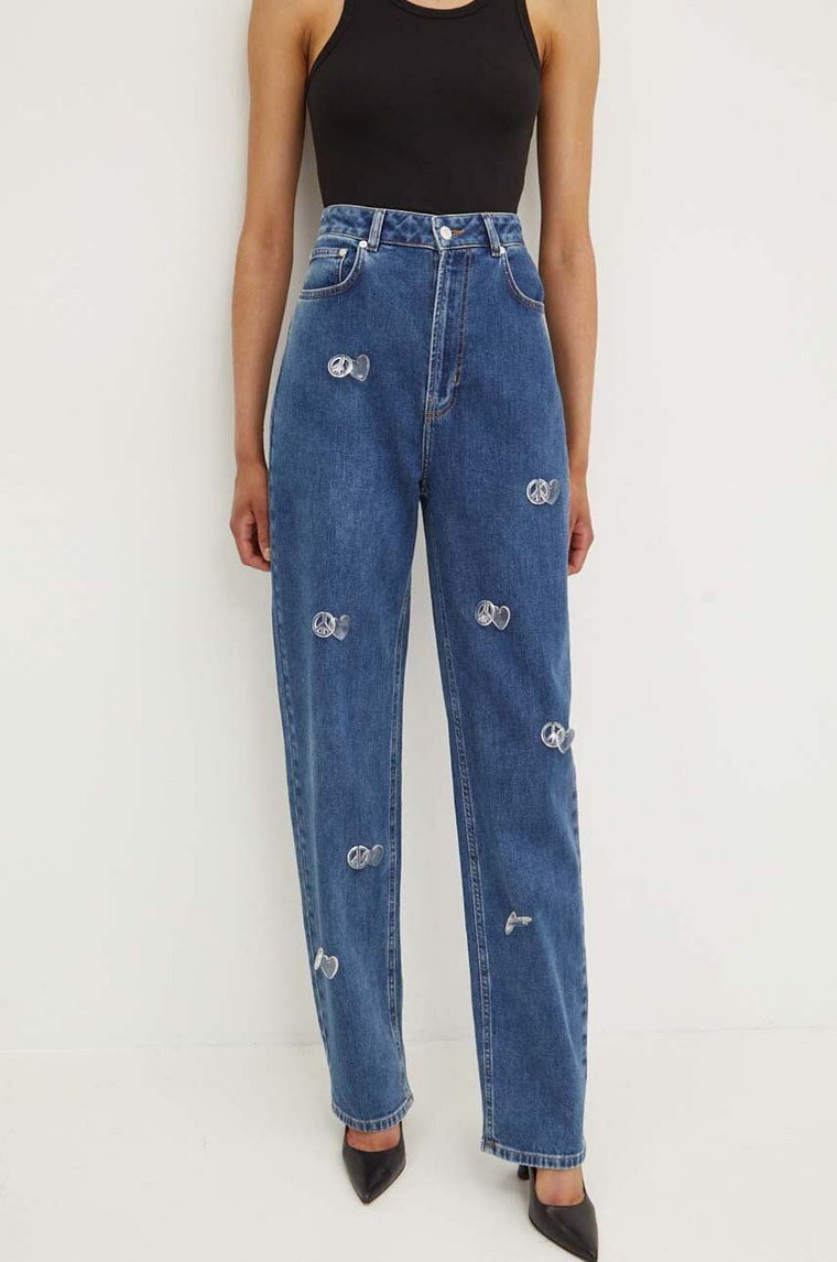 Moschino Jeans jeansy damskie high waist 0328.8223