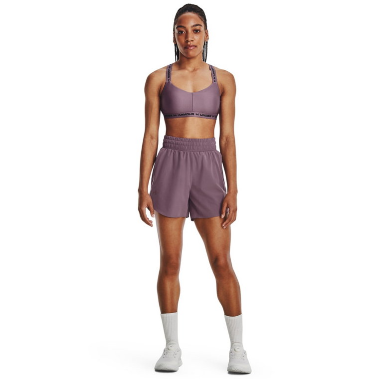 Damskie spodenki treningowe Under Armour Flex Woven Short 5in - fioletowe