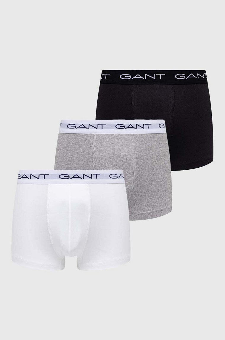 Gant bokserki 3-pack męskie kolor szary 900013003