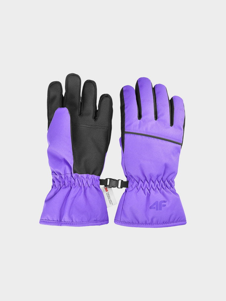 Rękawice narciarskie Thinsulate dziewczęce - fioletowe