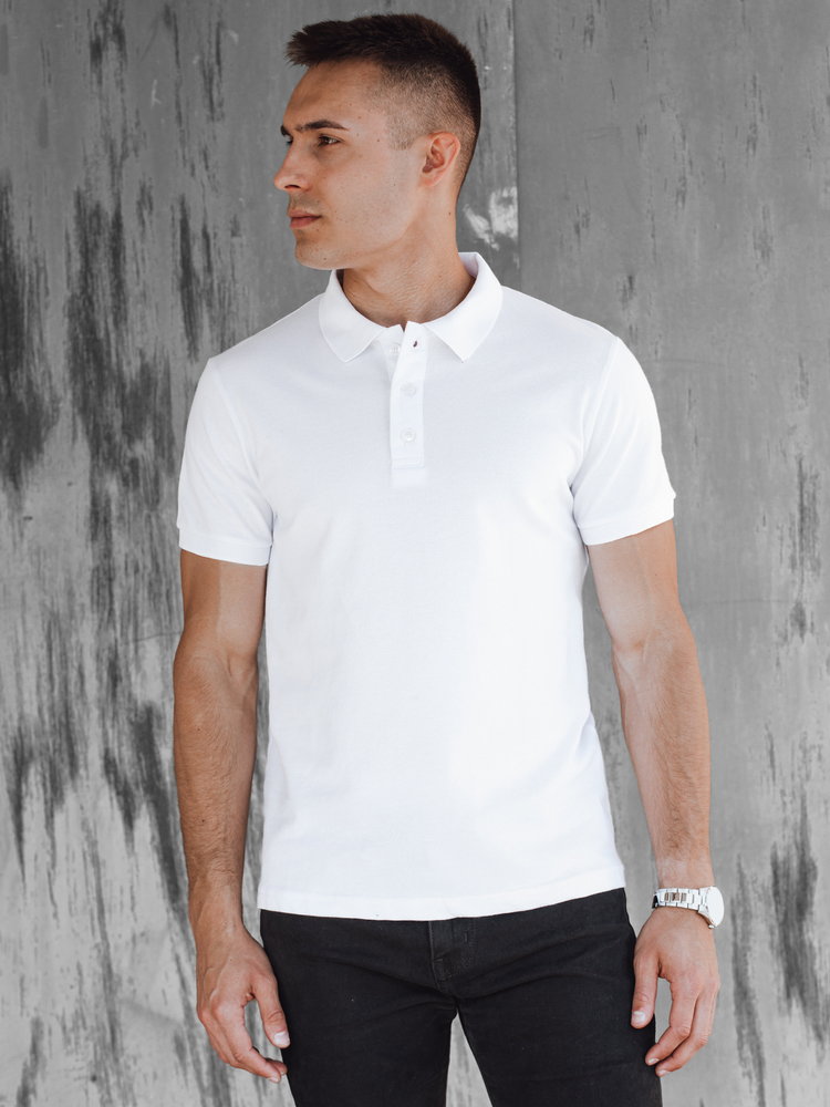 Koszulka męska polo biała Dstreet PX0601