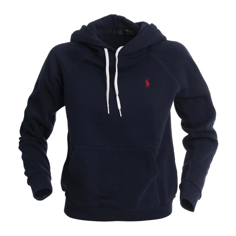 Granatowy Sweter z Czerwonym Logo dla Kobiet Ralph Lauren