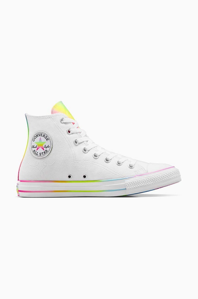 Converse trampki Chuck Taylor All Star Hi Pride kolor biały A10216C