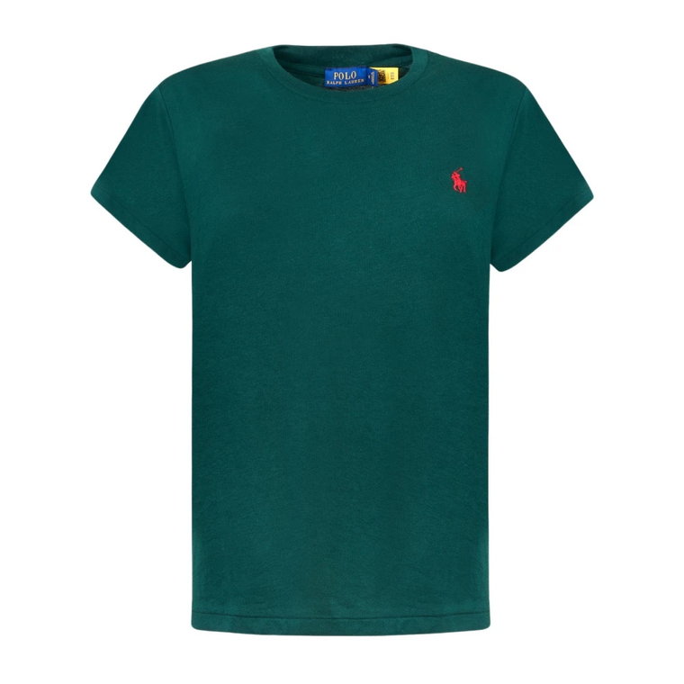 Zielony T-shirt z Bawełny Polo Ralph Lauren