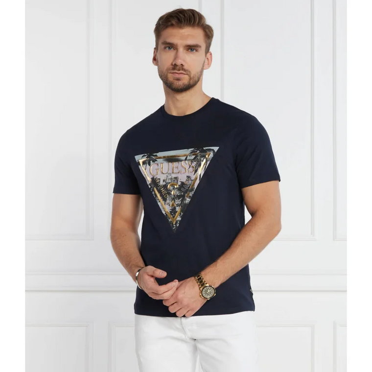 GUESS T-shirt EMBOSSED FOIL LOG | Regular Fit