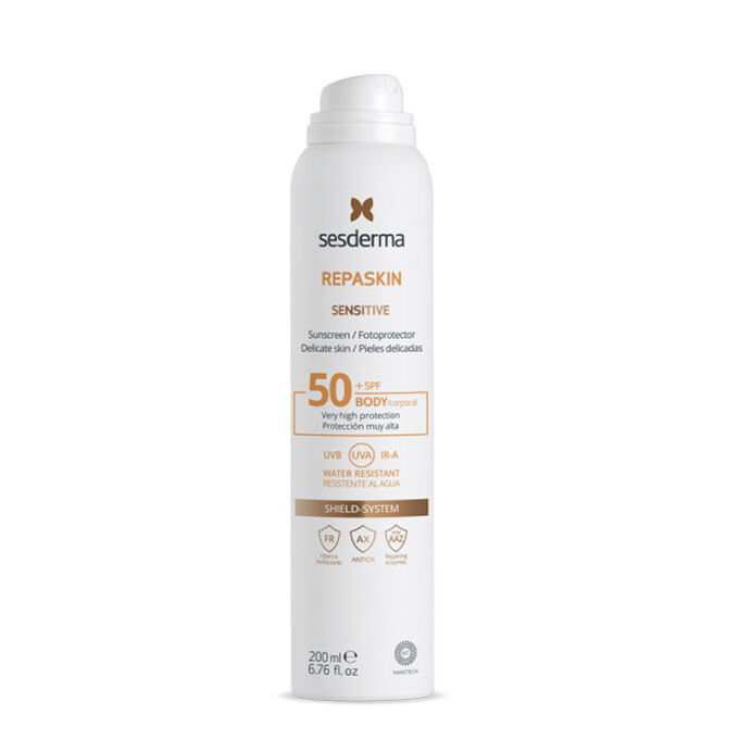 Spray przeciwsłoneczny Sesderma Repaskin Sensitive Fotoprotector Spray SPF 50+ 200 ml (8429979455079). Kosmetyki do ochrony przeciwsłonecznej