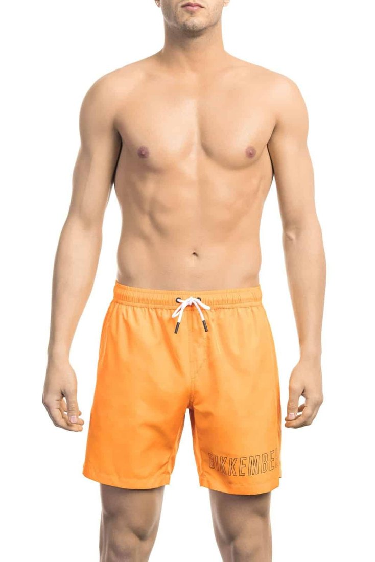 Modny, markowy strój kapielowy Bikkembergs Beachwear model BKK1MBM01 kolor Pomarańczowy. Odzież męska. Sezon: