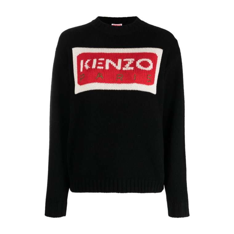 Czarne bluzy damskie Aw23 Kenzo