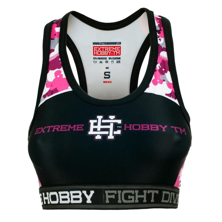 Stanik sportowy fitness siłownia MMA EXTREME HOBBY PINK TEDDY BEAR