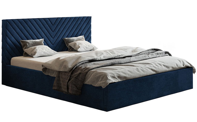 Tapicerowane łóżko 160x200 Nuvell 4X - 36 kolorów