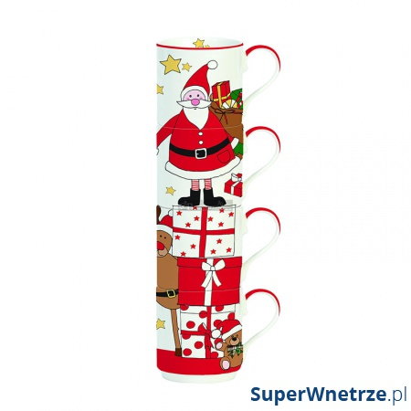 Zestaw kubków świątecznych 4szt 275ml Nuova R2S Christmas Collection kod: 1039 SAFR