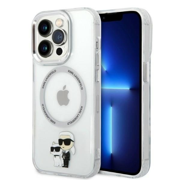 Karl Lagerfeld KLHMP14LHNKCIT iPhone 14 Pro 6,1" hardcase transparent IML NFT Karl&Choupette Magsafe