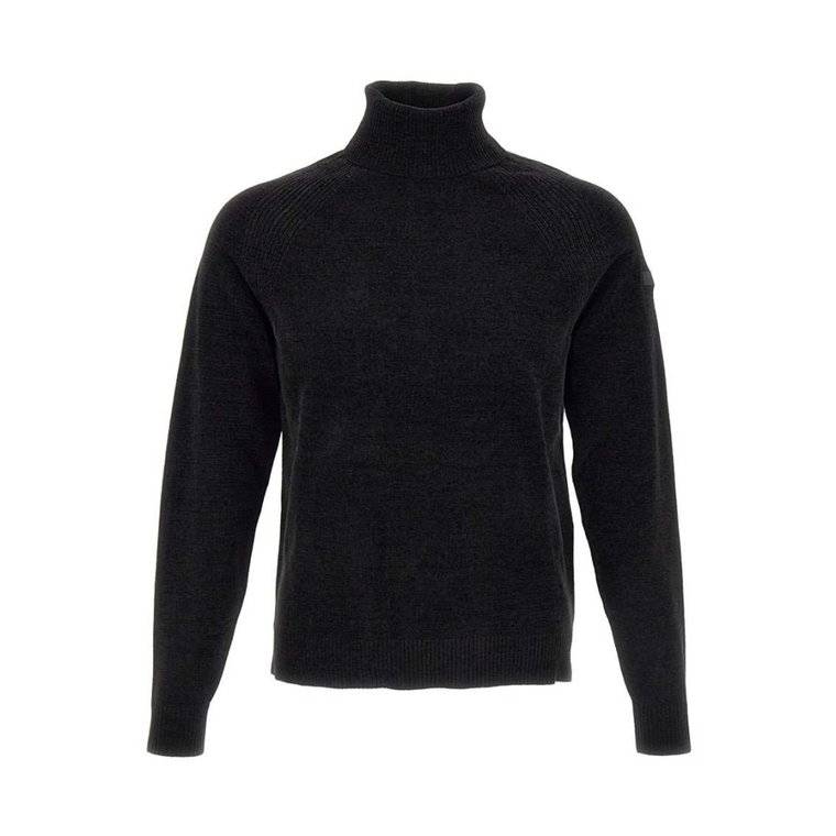 Czarne Swetry dla Mężczyzn RRD