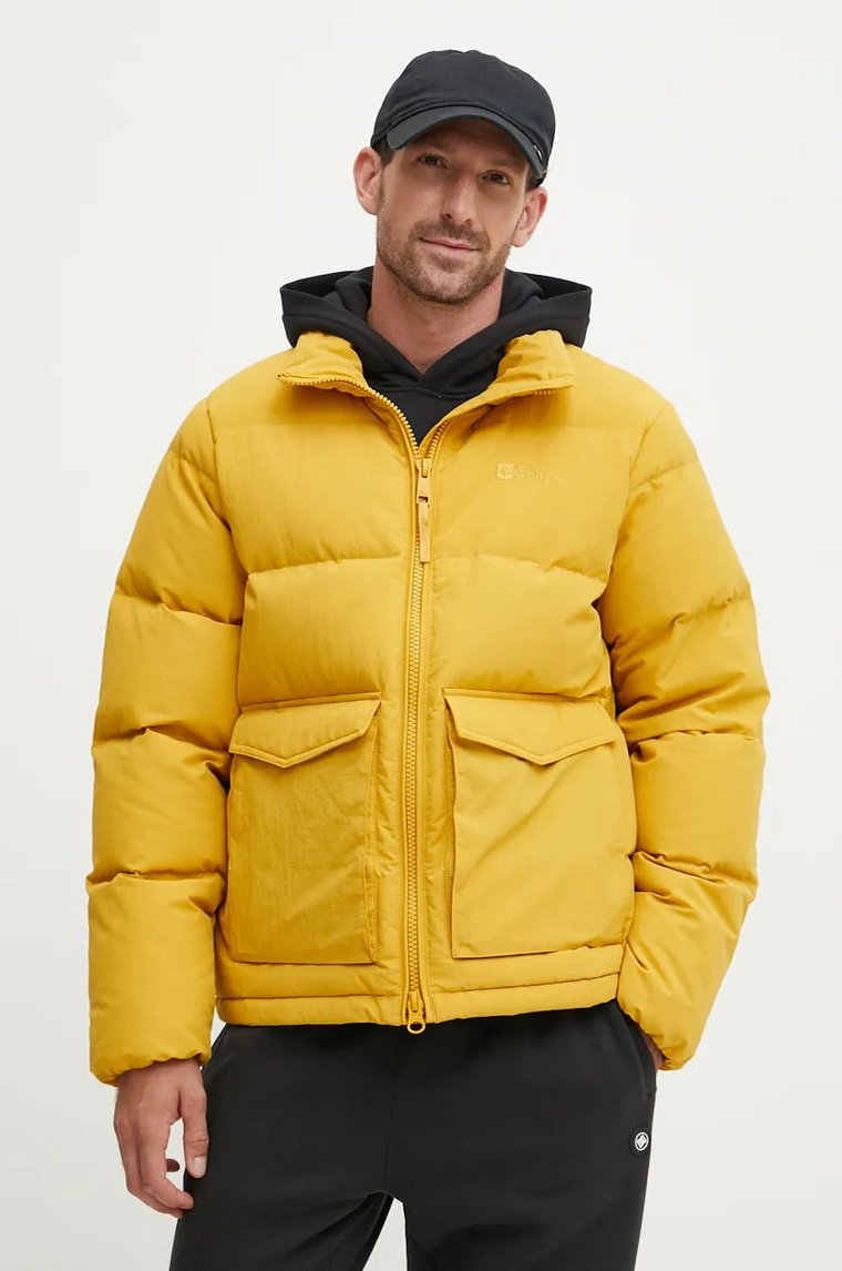 Jack Wolfskin kurtka puchowa Nordlicht męska kolor żółty zimowa A60040