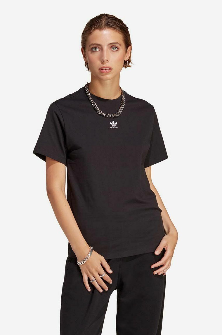 adidas Originals t-shirt bawełniany Tee Regular kolor czarny IC1826