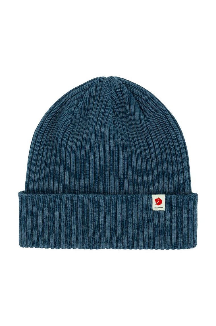 Fjallraven czapka Rib Hat kolor niebieski F13100184.534