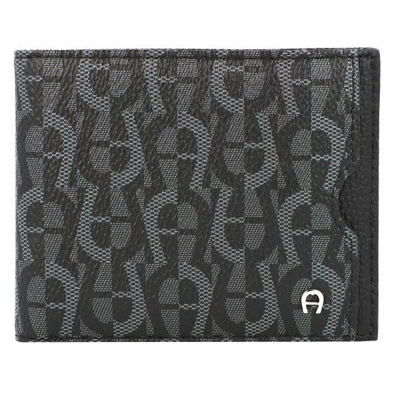 AIGNER Icon Cover Wallet RFID Leather 11 cm black