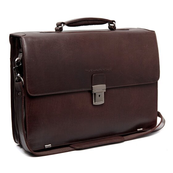 The Chesterfield Brand Salvatore Briefcase Messenger Skórzany 42 cm Komora na laptopa brown