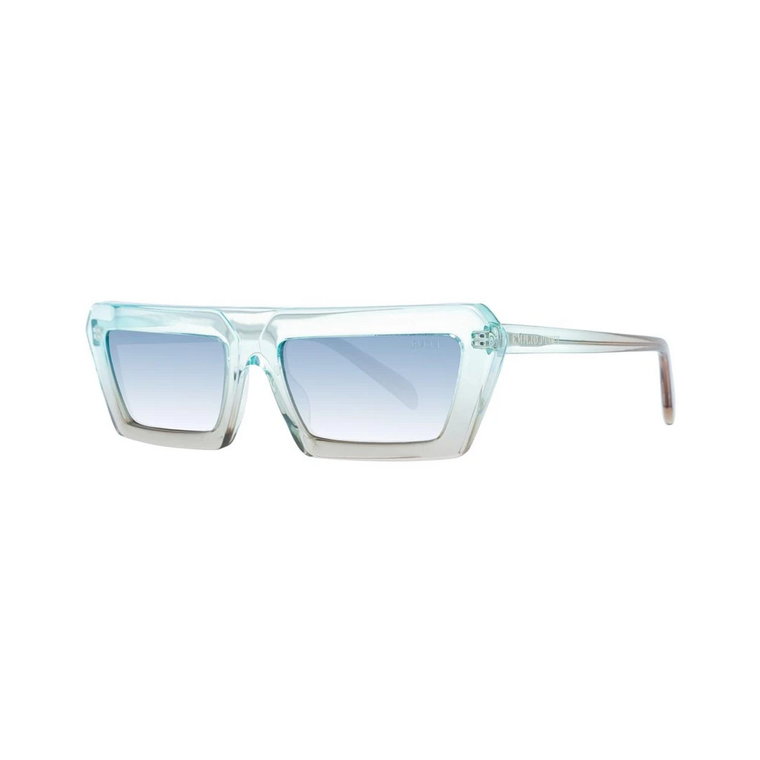 Turkusowe Okulary Przeciwsłoneczne z Gradientowymi Szkłami Kobiety Emilio Pucci