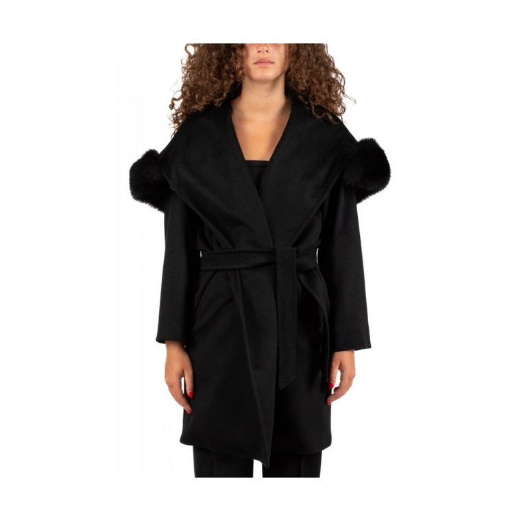 Elegancki Płaszcz z Paskiem dla Kobiet na Chłodne Miesiące Max Mara
