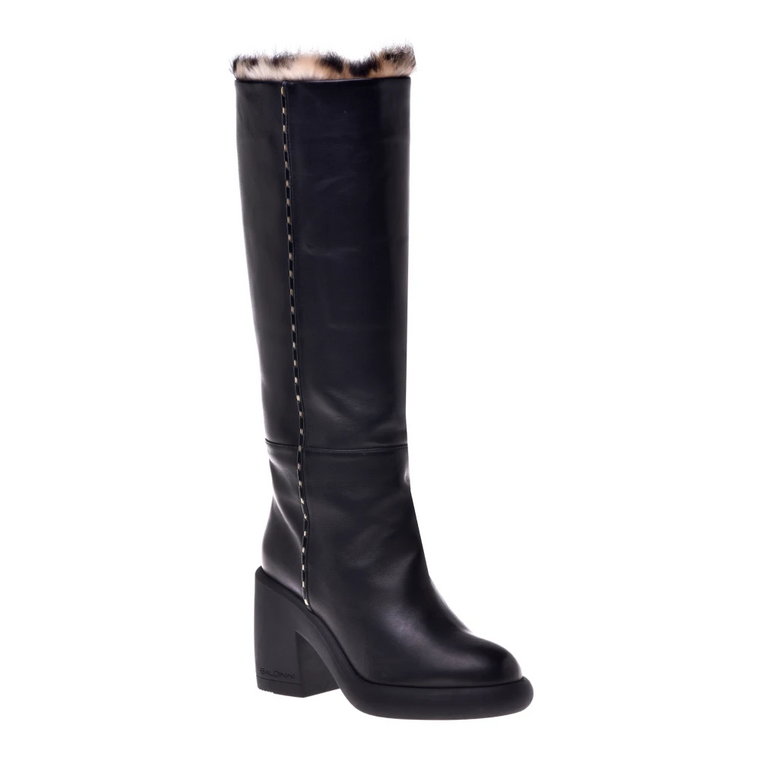 Black nappa boot Baldinini