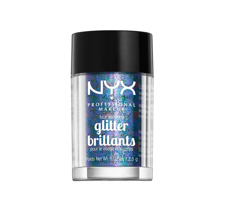 NYX PROFESSIONAL MAKEUP GLITTER BRILLANTS BROKAT DO TWARZY I CIAŁA 11 VIOLET 2,5G