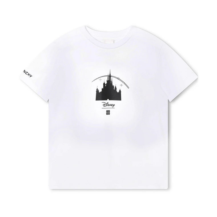 Koszulka z Haftowanym Zamkiem Disney dla Chłopców Givenchy