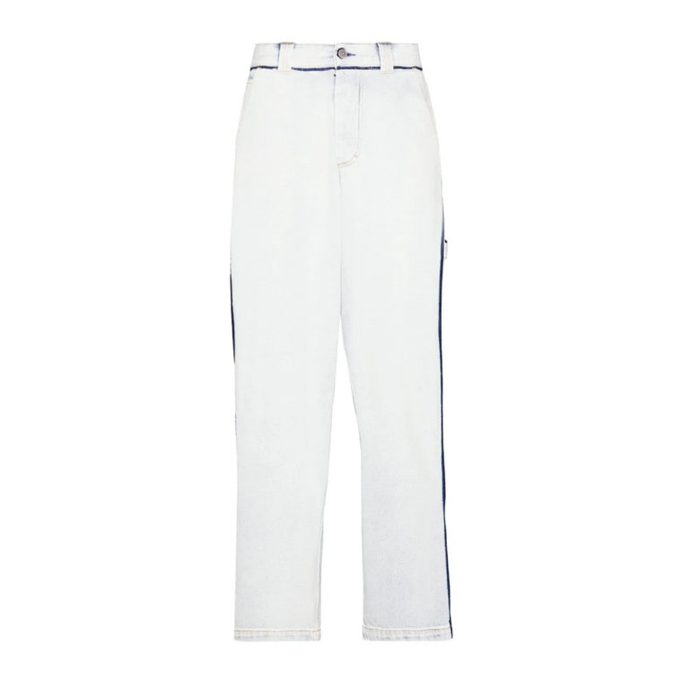 Białe Jeansy dla Mężczyzn Maison Margiela