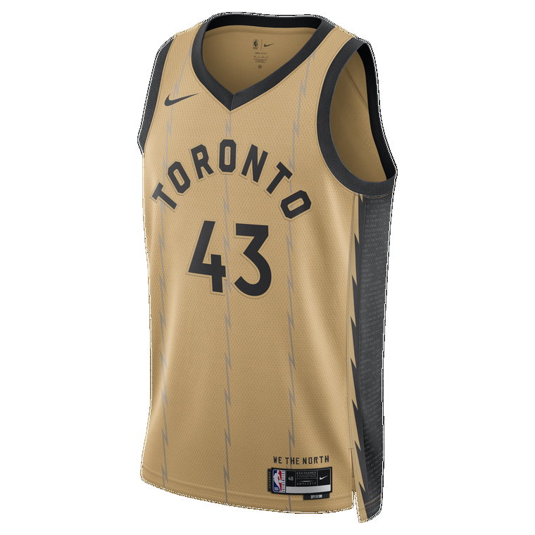 Koszulka męska Nike Dri-FIT NBA Swingman Pascal Siakam Toronto Raptors City Edition 2023/24 - Brązowy