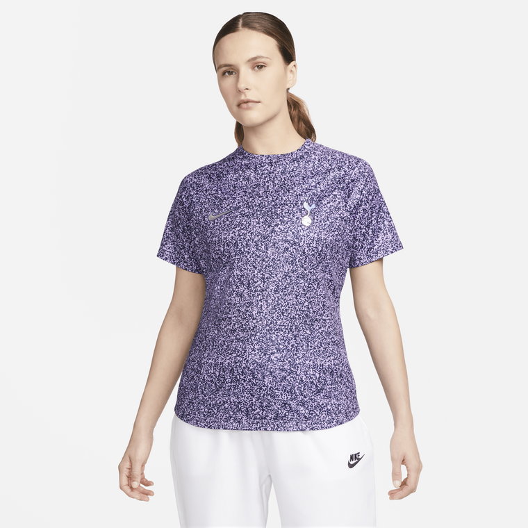 Damska przedmeczowa koszulka piłkarska Nike Dri-FIT Tottenham Hotspur Academy Pro - Niebieski