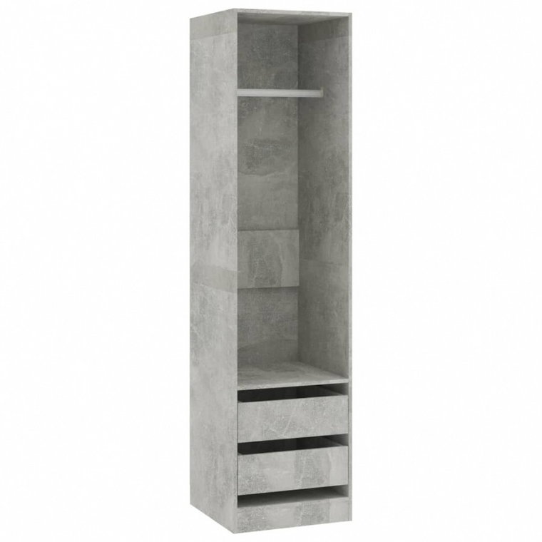 Szafa z szufladami, betonowy szary, 50x50x200 cm, płyta wiórowa kod: V-800616