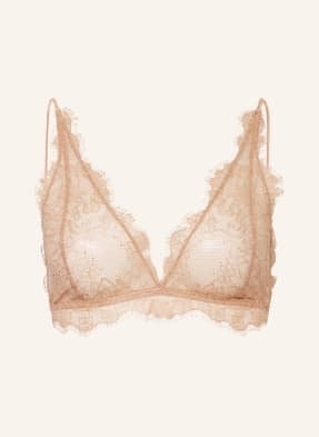 Anine Bing Bikini Trójkątne Delicate Lace beige