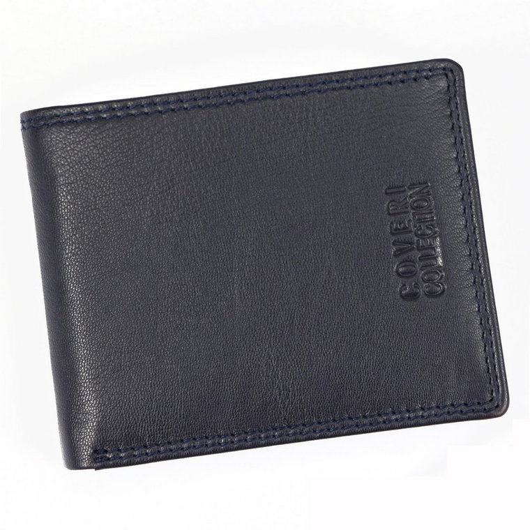 Skórzany stylowy rozkładany męski portfel Coveri