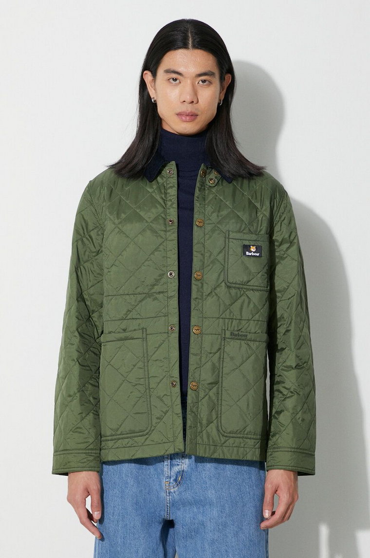 Barbour kurtka X Maison Kitsune KenningQuilt męska kolor czarny przejściowa MQU1735