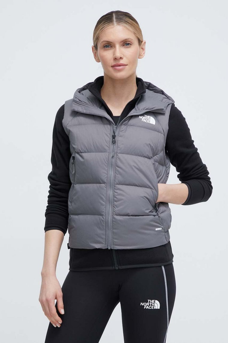 The North Face bezrękawnik sportowy puchowy Hyalite kolor szary zimowy NF0A7SXE0UZ1