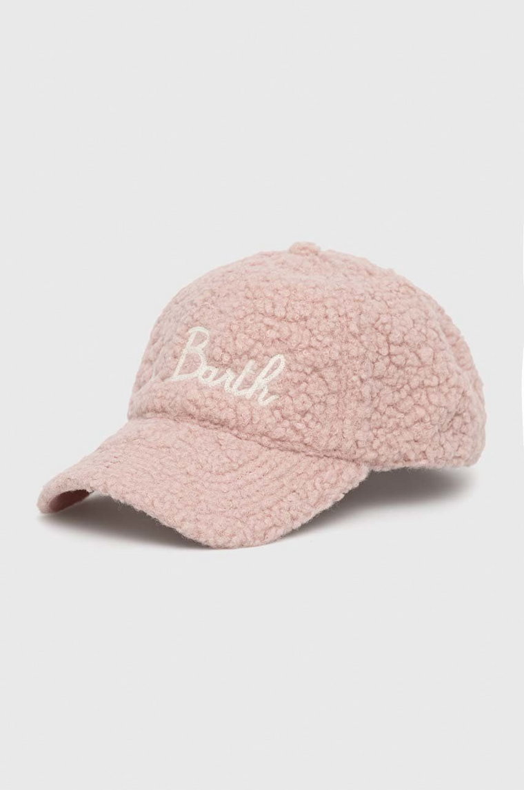 MC2 Saint Barth czapka z daszkiem kolor różowy z aplikacją