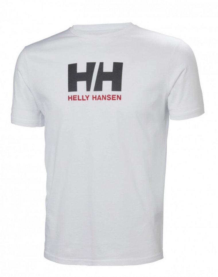 Męski t-shirt z nadrukiem Helly Hansen HH Logo T-Shirt - biały