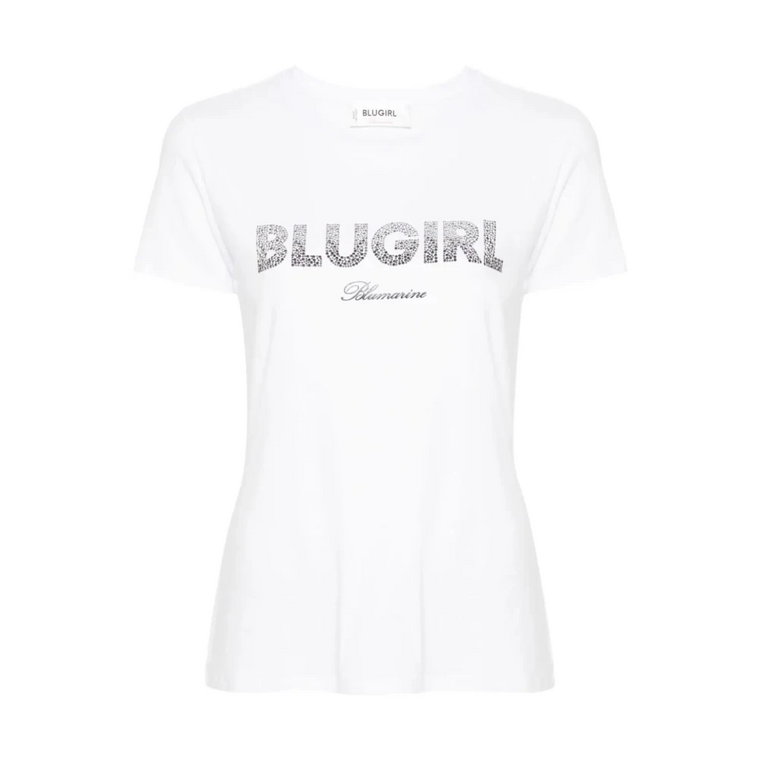 Białe T-shirty i Pola Blugirl