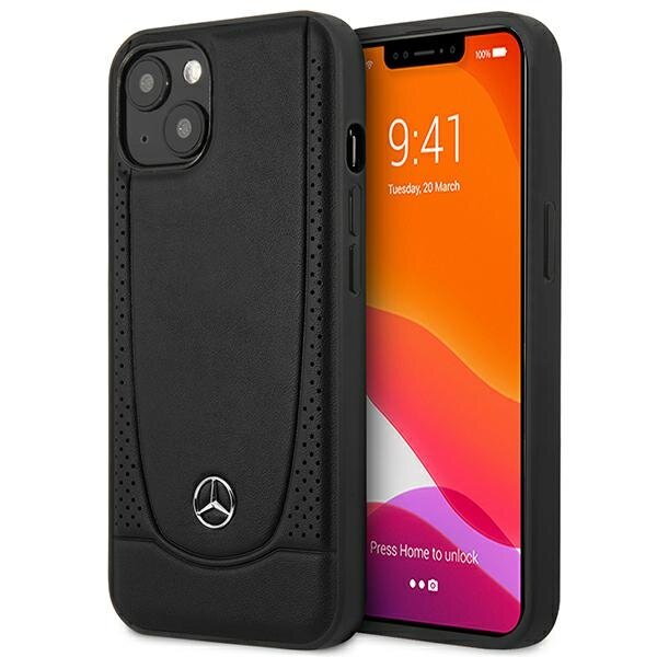 Mercedes MEHCP15SARMBK iPhone 15 6.1" czarny/black hardcase Leather Urban