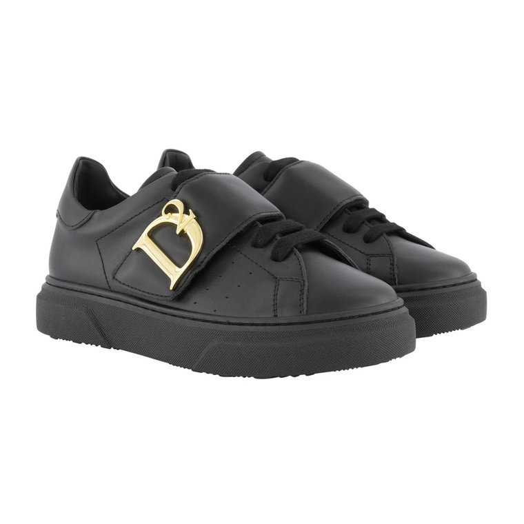 Statement Sneakers z Box Sole i Lace+Strap Dsquared2