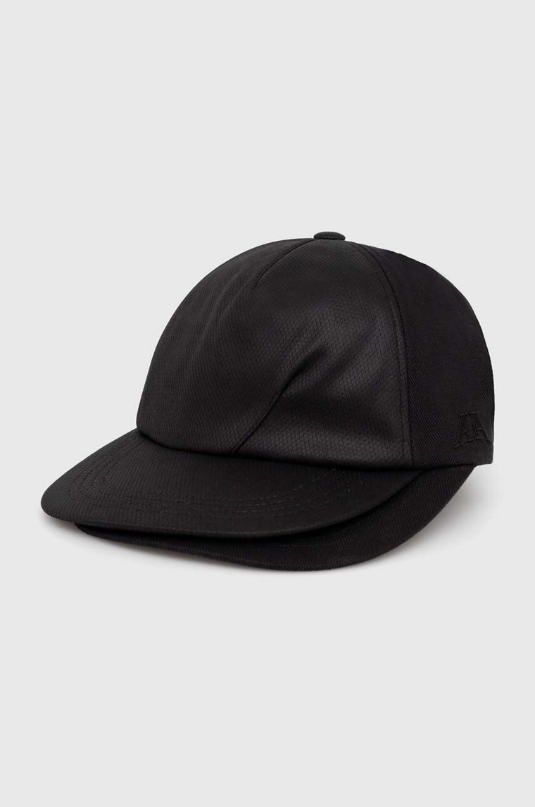 Ader Error czapka z daszkiem kolor czarny gładka BN01SSHW0205