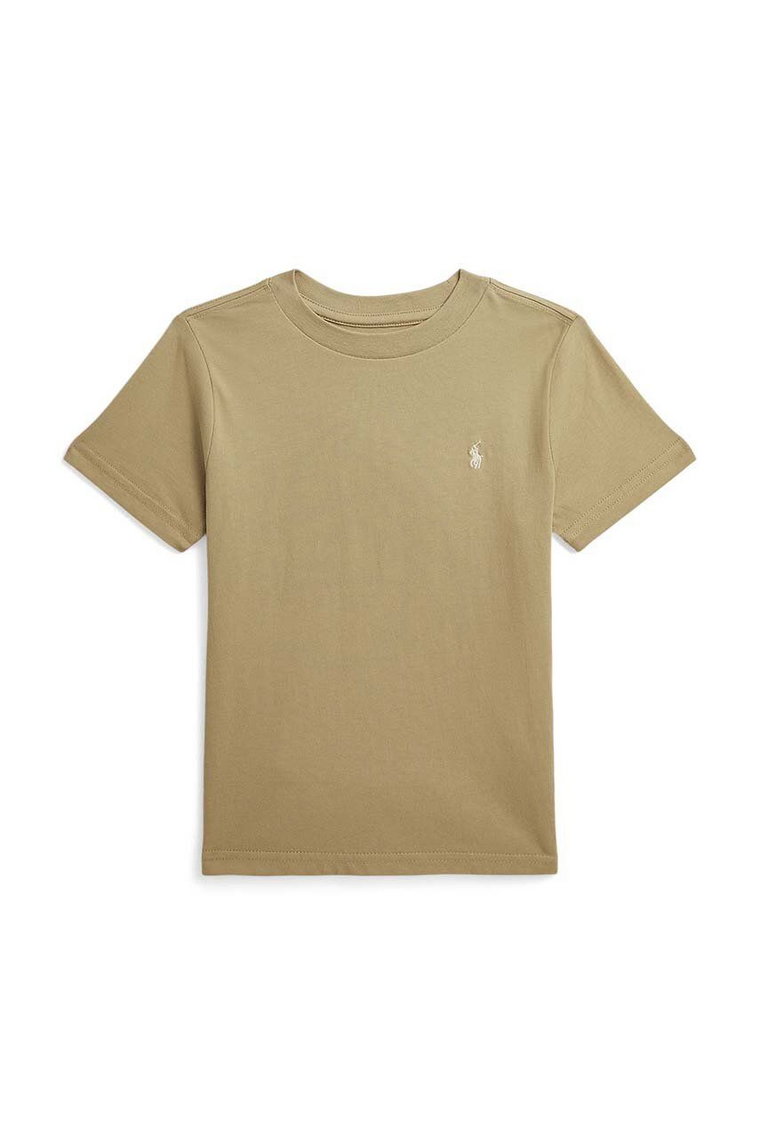 Polo Ralph Lauren t-shirt bawełniany dziecięcy kolor beżowy gładki 322832904149