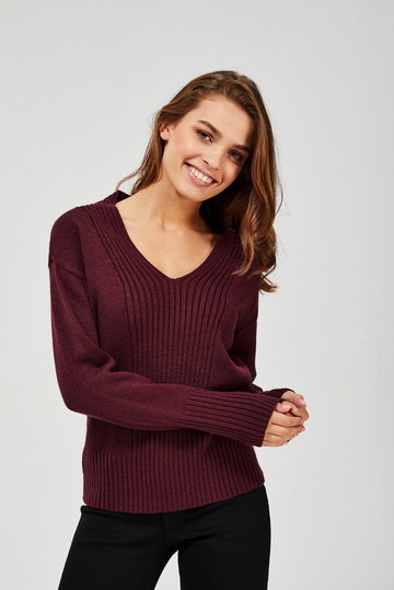 Bordowe swetry, kolekcja damska na sezon jesień 2022 | LaModa